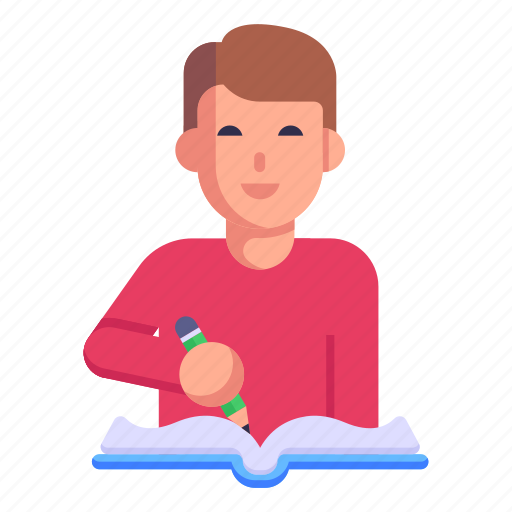 Author, writer, notebook, columnist, text writing icon - Download on Iconfinder