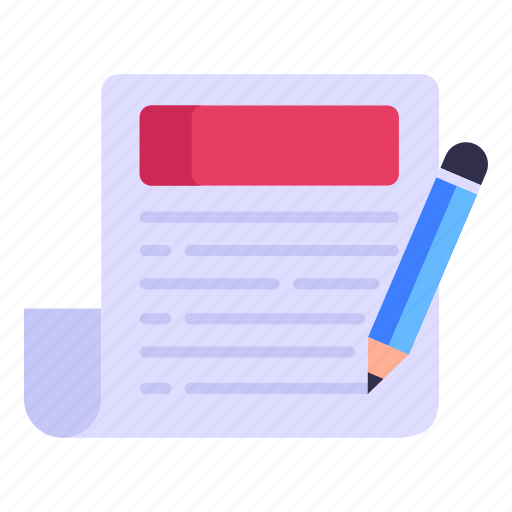 Text writing, article, manuscript, content writing, document icon - Download on Iconfinder