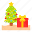 christmas tree, gift, present, xmas, gift box 