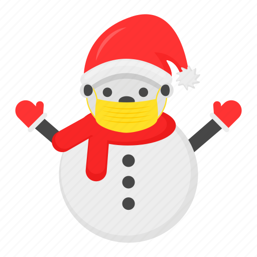 Snowman, face mask, covered, hat, muffler icon - Download on Iconfinder