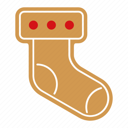 Christmas, cookie, food, gingerbread, sock, sweet, xmas icon - Download on Iconfinder
