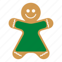 christmas, cookie, food, gingerbread, sweet, woman, xmas