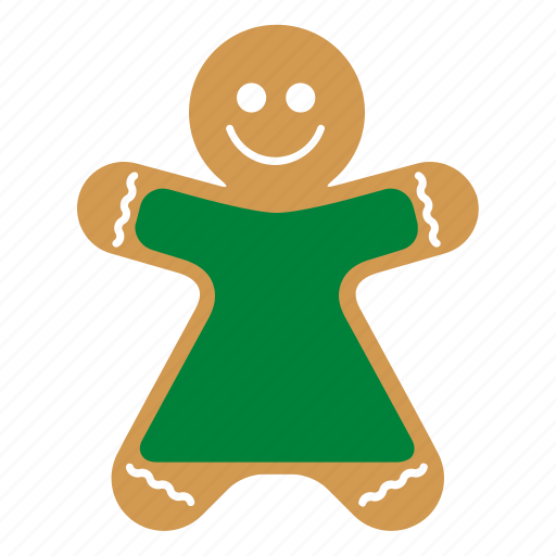 Christmas, cookie, food, gingerbread, sweet, woman, xmas icon - Download on Iconfinder