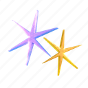 sparkle star, decoration, star, y2k, holographic, shiny, 3d