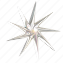 sparkle star, decoration, star, y2k, holographic, shiny, 3d