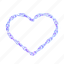 chain, heart, love, valentine, y2k, holographic, 3d 