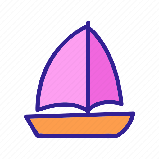 Beautiful, boat, doodle, drawing, ship, travel, yacht icon - Download on Iconfinder