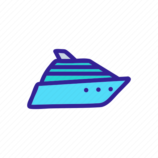 Boat, cruise, marine, nautical, ship, travel, yacht icon - Download on Iconfinder