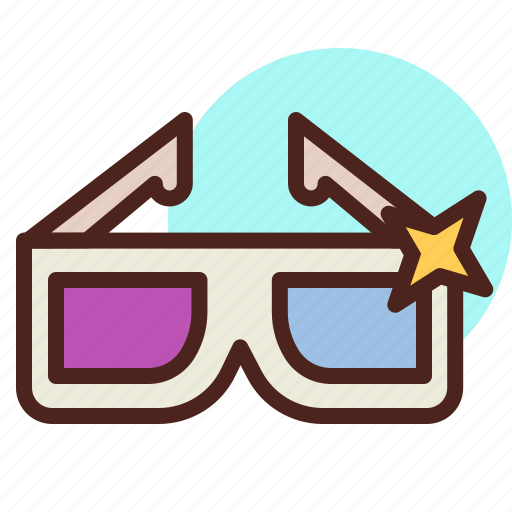 Glasses, movie, retro, sunglasses icon - Download on Iconfinder