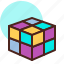 cube, outsmart, rubik, strategy 