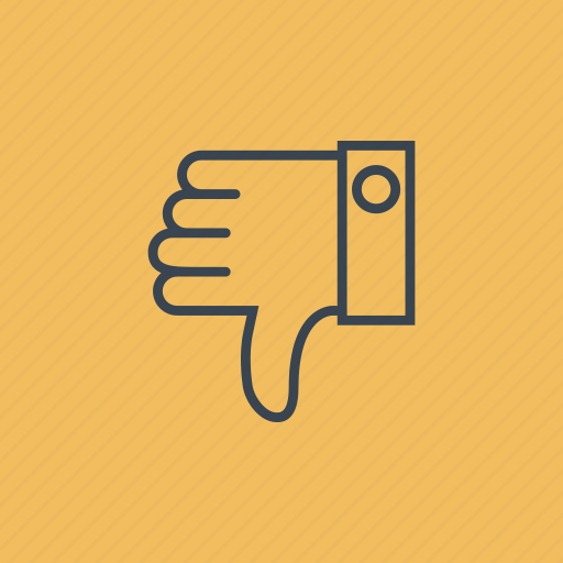 Dislike, finger, gestures, hands, looser icon - Download on Iconfinder