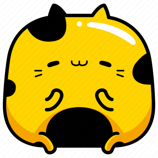 Cute, cat, cartoon, emoji, smiley, emoticon, expression icon - Download on Iconfinder