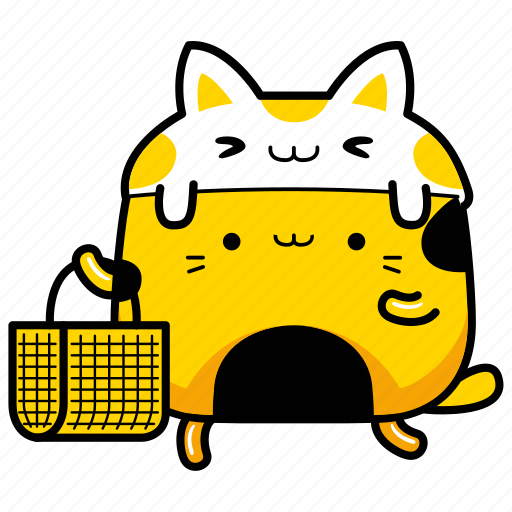 Cute, cat, shopping, shop, ecommerce, store, bag icon - Download on Iconfinder