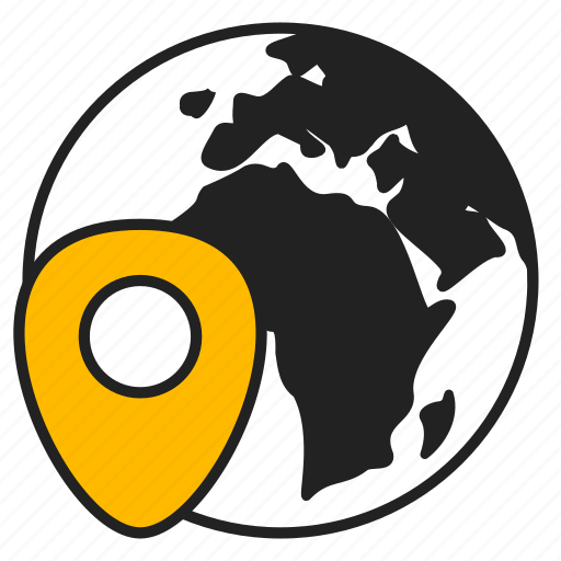 Location, map, pin, planet, world icon - Download on Iconfinder