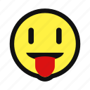 avatar, happy, playful, smile, tongue, yellow