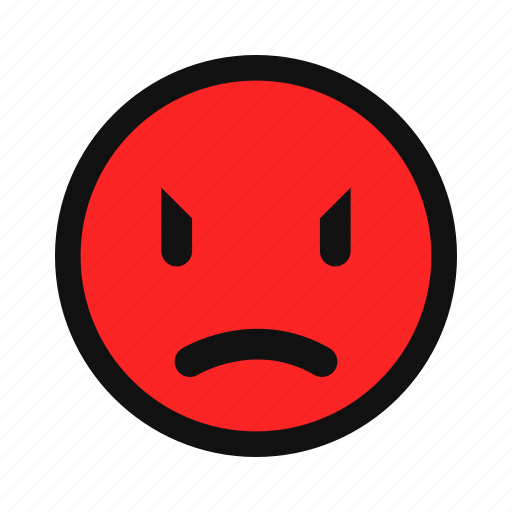Anger, angry, furious, rage, red, yellow icon - Download on Iconfinder