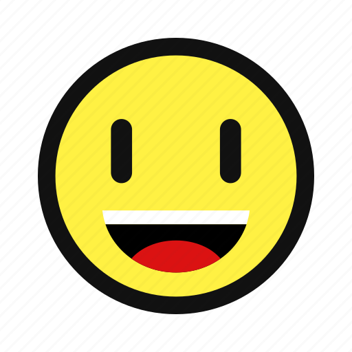 Happy, joy, laugh, smile, teeth, yellow icon - Download on Iconfinder