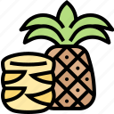 pineapple, fruit, juice, ingredient, tropical