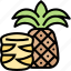 pineapple, fruit, juice, ingredient, tropical 