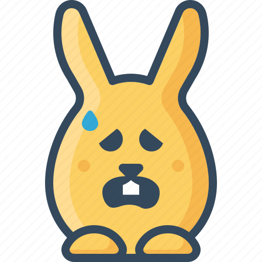 Baffled, bunny, confuse, hare, mislead, rabbits, sad icon - Download on Iconfinder
