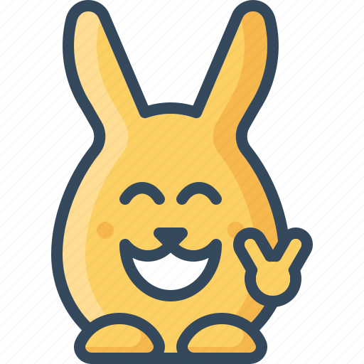 Approval, bunny, cool, grin, hare, rabbits icon - Download on Iconfinder