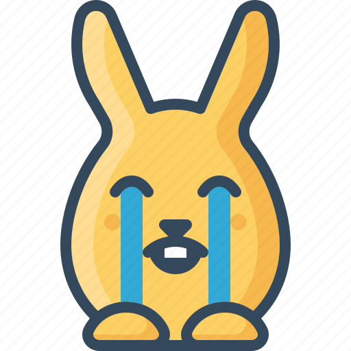 Bunny, cry, crying, hare, rabbits, sad, weep icon - Download on Iconfinder