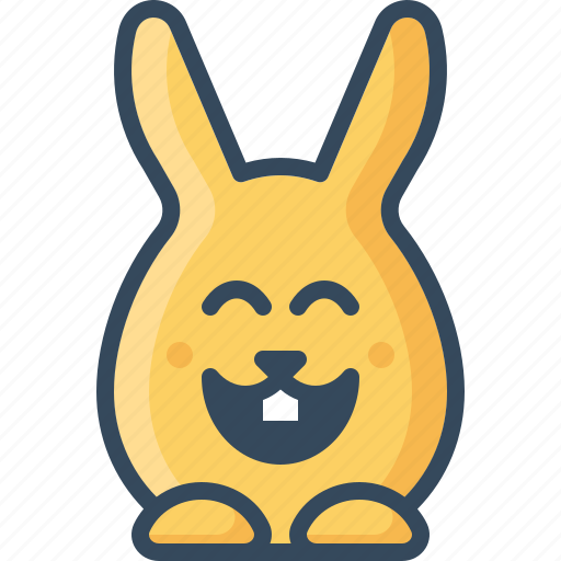 Bunny, happy, hare, joyful, laughing, lucky, rabbits icon - Download on Iconfinder