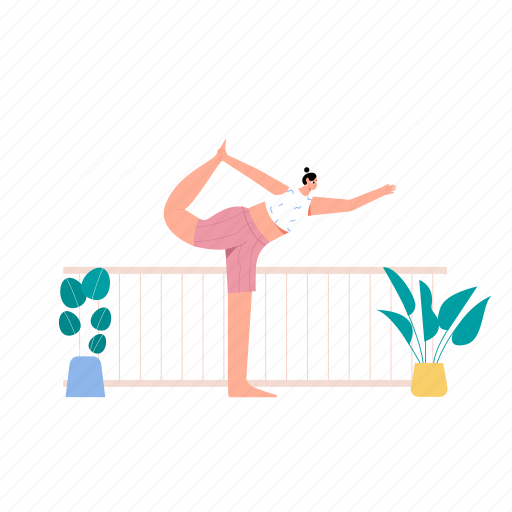 Yoga, pose, exercise, fitness illustration - Download on Iconfinder