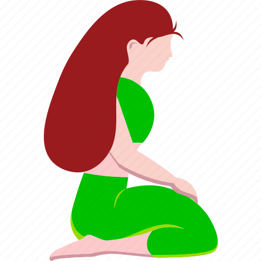 Character, female, fitness, health, meditation, pose, yoga icon - Download on Iconfinder