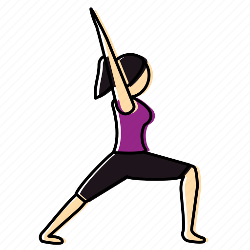 Meditation, pose, warrior, yoga icon - Download on Iconfinder