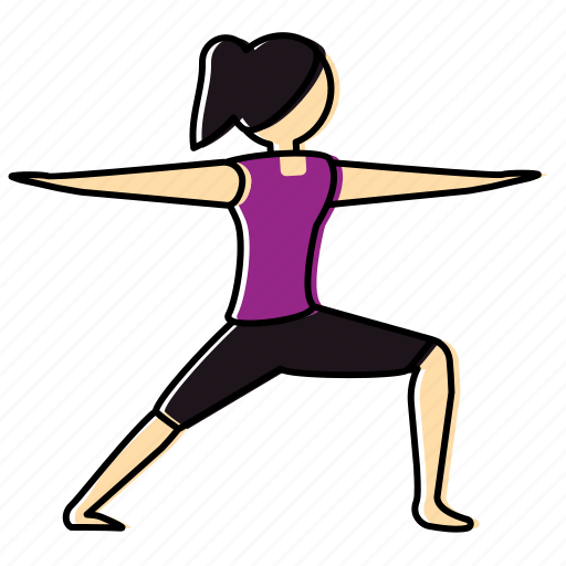 Balance, meditation, pose, warrior, yoga icon - Download on Iconfinder