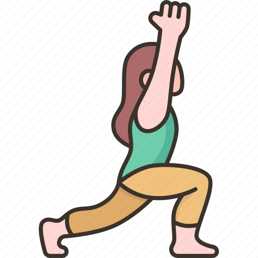 Crescent, variation, yoga, healthy, workout icon - Download on Iconfinder