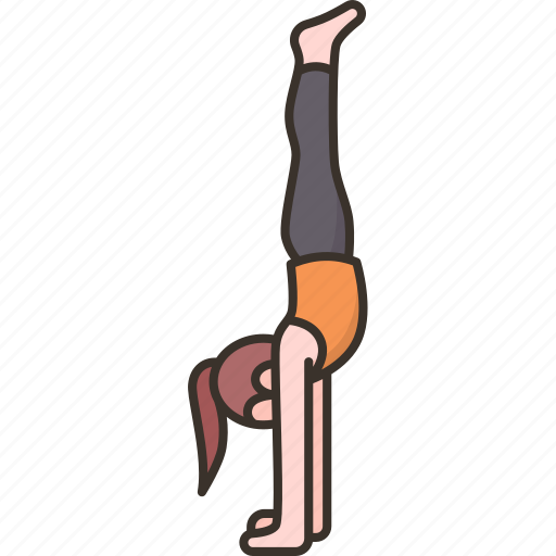 Handstand, yoga, posture, pilates, acrobat icon - Download on Iconfinder