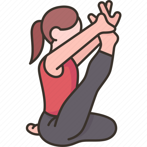 Heron, pose, krounchasana, stretching, exercise icon - Download on Iconfinder
