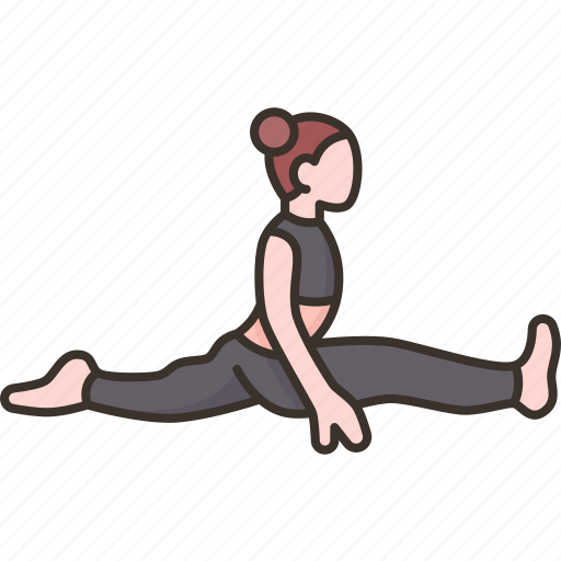 Monkey, pose, hanumanasana, yoga, fitness icon - Download on Iconfinder