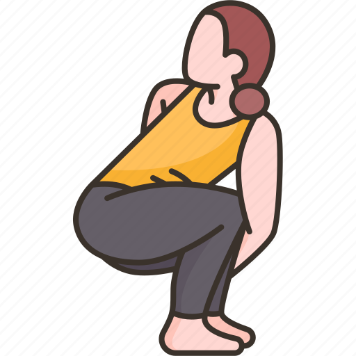 Noose, pose, pasasana, flexibility, workout icon - Download on Iconfinder