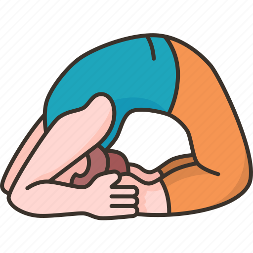 Pigeon, pose, kapotasana, yoga, practicing icon - Download on Iconfinder
