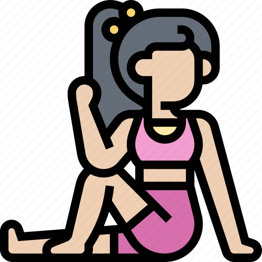 Mariachi, pose, marichyasana, yoga, training icon - Download on Iconfinder