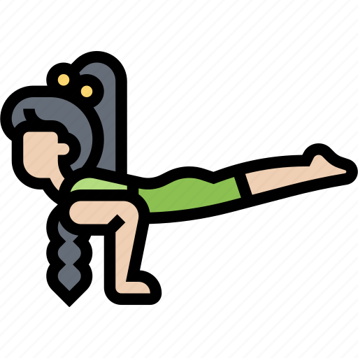 Peacock, pose, pilates, fitness, flexible icon - Download on Iconfinder