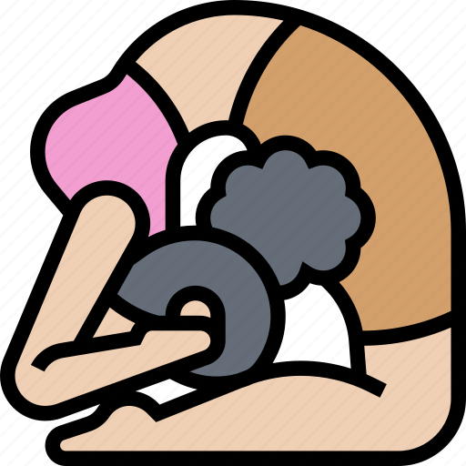 Pigeon, pose, backbend, stretch, practice icon - Download on Iconfinder