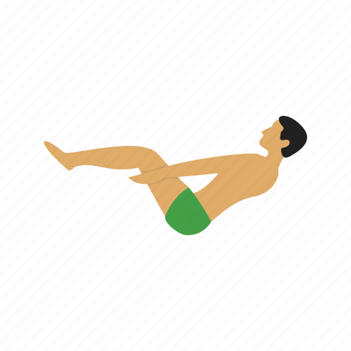 Boat, exercise, fitness, half, pose, training, yoga icon - Download on Iconfinder