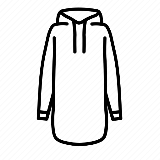 Long hoodies, fashion, clothes, style, cloth icon - Download on Iconfinder