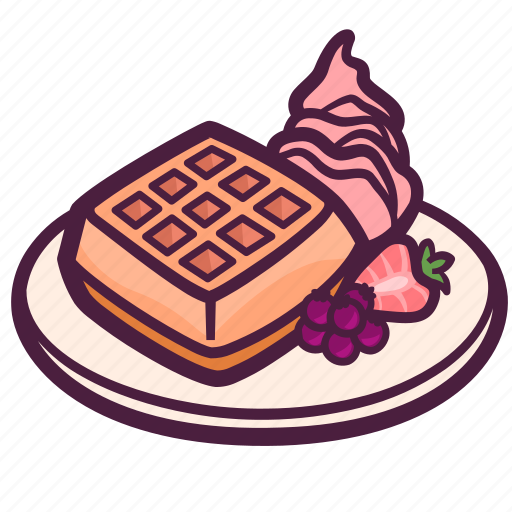 Dessert, cream, food, waffle, ice cream icon - Download on Iconfinder