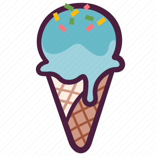 Scoop, frozen, dessert, cone, gelato, ice cream icon - Download on Iconfinder