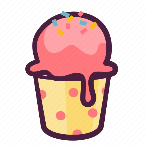 Scoop, frozen, dessert, cup, ice cream icon - Download on Iconfinder