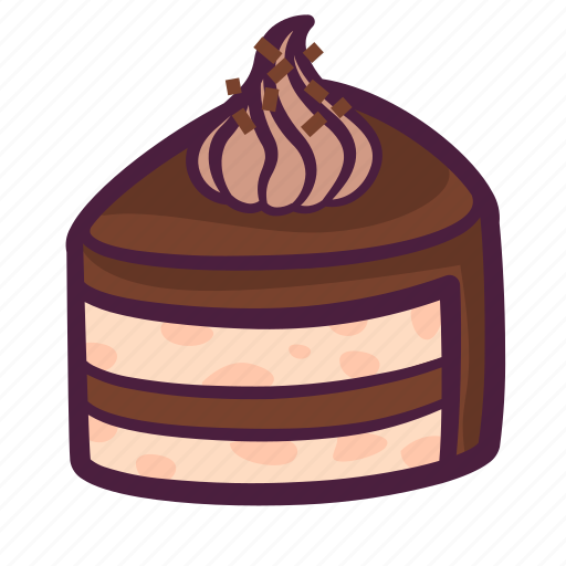 Slice, bakery, food, chocolate, cake, piece icon - Download on Iconfinder