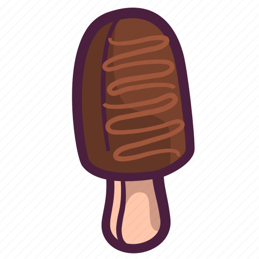Stick, frozen, dessert, chocolate, bar, ice cream icon - Download on Iconfinder