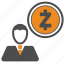 avatar, coin, coins, crypto, cryptocurrency, user, zcash 