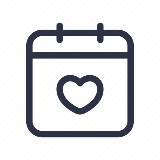 Calendar, day, heart, love, wedding icon - Download on Iconfinder