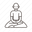 avatar, disciple, man, meditating, meditation, sitting, zazen
